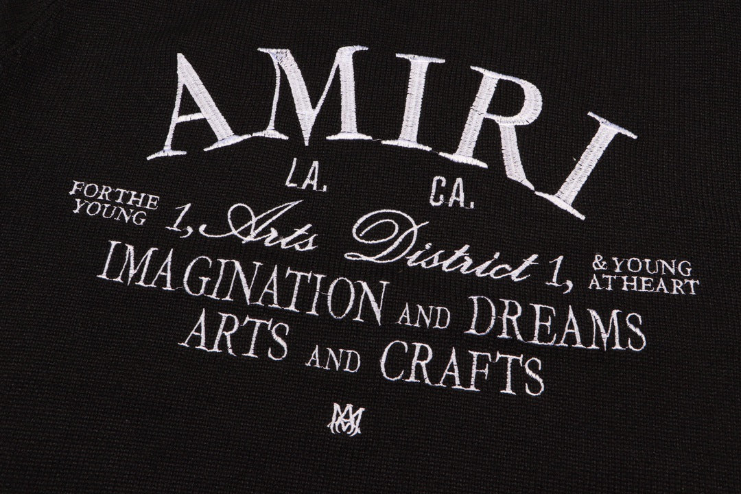 AMlRl Distressed Arts District Cotton Sweaters AMIRI