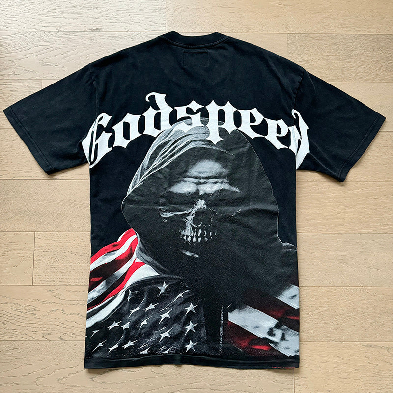 GODSPEED Men's Black L.O.T.F Crew Neck T-Shirt Godspeed