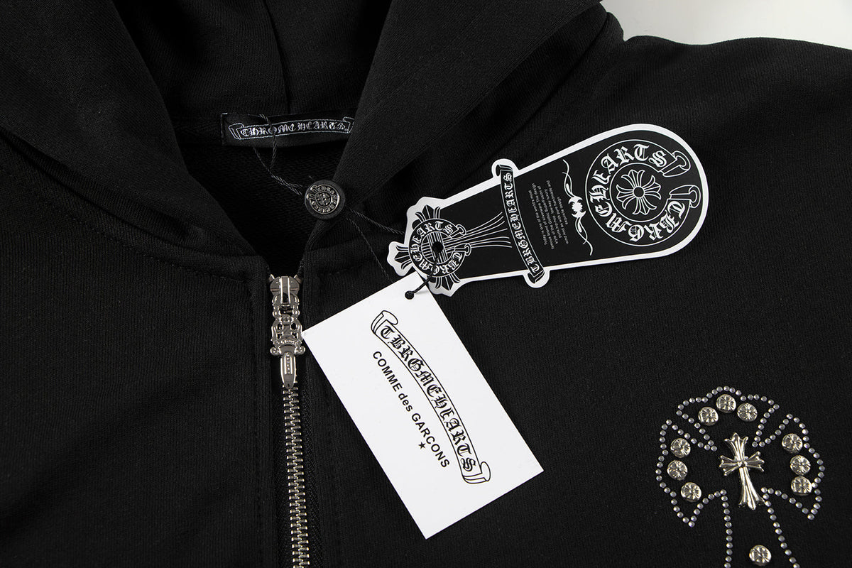 Chrome Hearts New Zip Up Hoodie -TQ02 Chrome Hearts