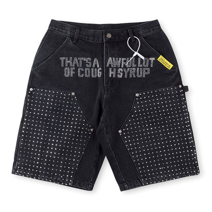 Cough Syrup Denim Shorts