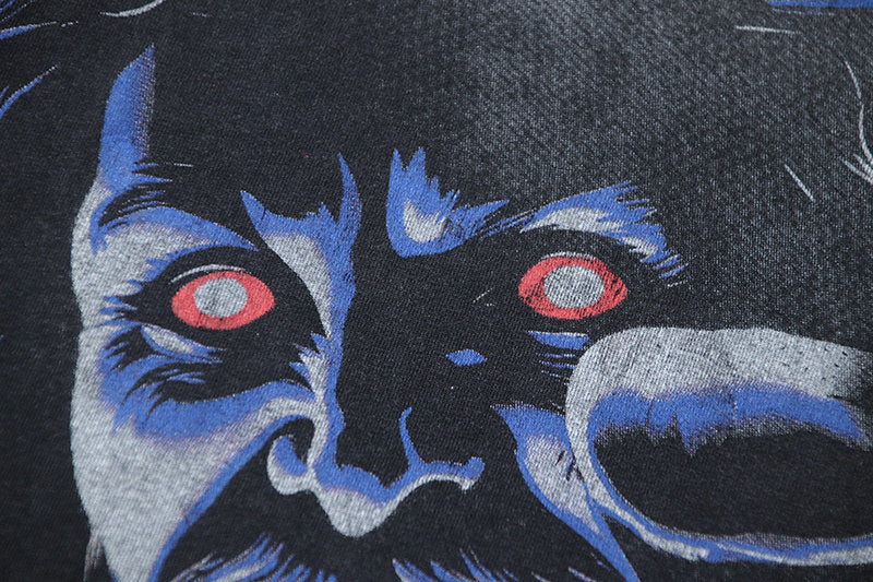 Letter Ghost Pattern T-shirt