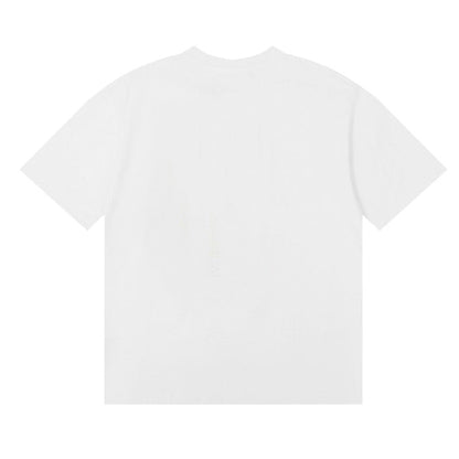 RHUDE Warning Logo Cotton Short-Sleeve T-Shirts RHUDE