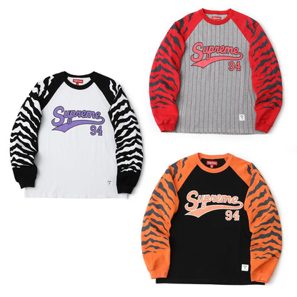 Supreme Tiger Raglan Long Sleeve Tee