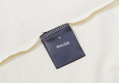 RHUDE Black dove lettering print T-Shirts RHUDE